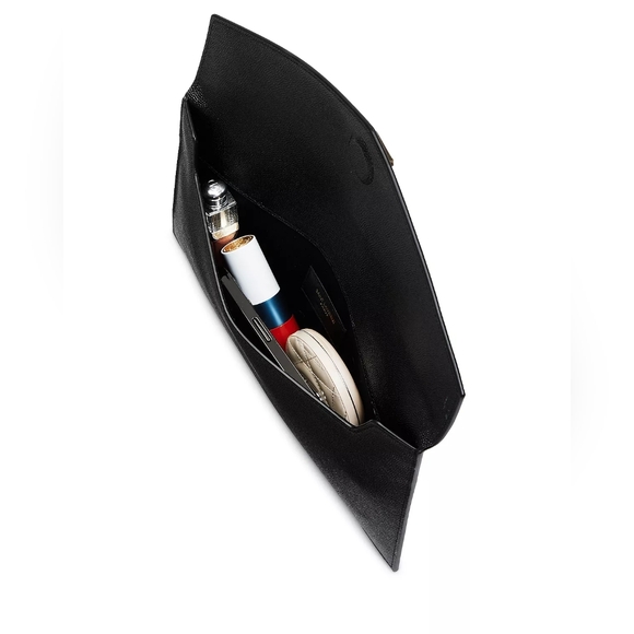 NEW!!! SAINT LAURENT YSL Crocodile Embossed Calfskin Uptown Monogram Clutch - Picture 8 of 11